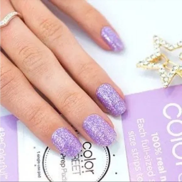 *Retired* Color Street: Glamsterdam | Lavender Purple Sparkle Glitter Spring - Picture 7 of 13